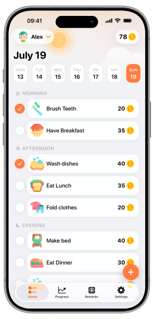 Daily Tasks Screen